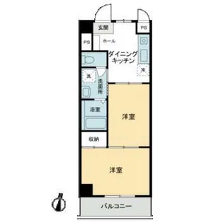 レジデンス船橋【7階】の間取り