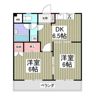 サンライト東浦和1番館【4階】の間取り