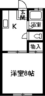 群馬県高崎市中泉町【アパート】の間取り