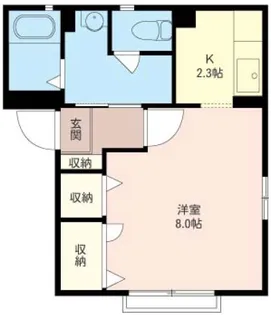 ヴェルデ茅ヶ崎 (2F)【2階】の間取り