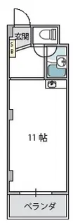 コンフォール長吉【8階】の間取り