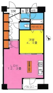 CQレジデンシャル西日暮里ステーションフロント【5階】の間取り