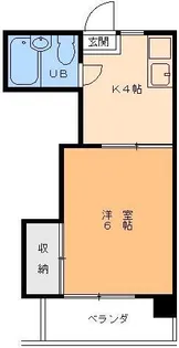 1Kの間取り画像