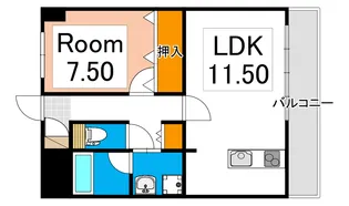 エクセレント南中央【3階】の間取り