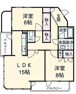 サンシャイン90【3階】の間取り