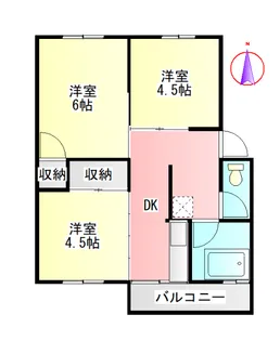 諏訪山マンション【1階】の間取り