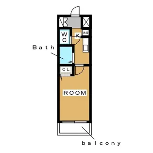 川之上ビル参番館【1階】の間取り