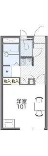 レオパレスイチサト【1階】の間取り