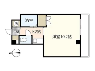 リヴェール西旭【2階】の間取り