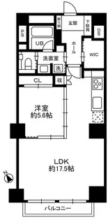 秀和六本木レジデンス【2階】の間取り