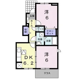 香川県高松市西山崎町【アパート】の間取り