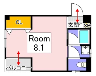 Nポート大供【1階】の間取り