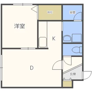 ブランノワール東区役所【2階】の間取り