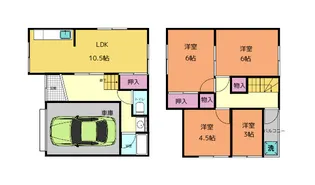 奈良県奈良市神殿町【一戸建】の間取り