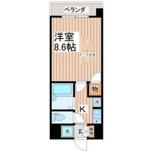 ルーメスト原町【2階】の間取り