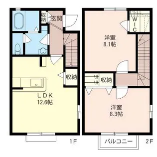 神奈川県川崎市中原区宮内3【一戸建】の間取り