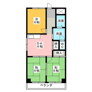 セントラルハイツ【1階】の間取り