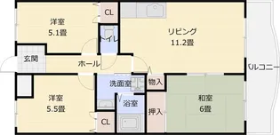 カーザdiポルタ【3階】の間取り