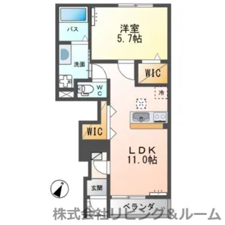 茨城県稲敷郡阿見町大字若栗【アパート】の間取り