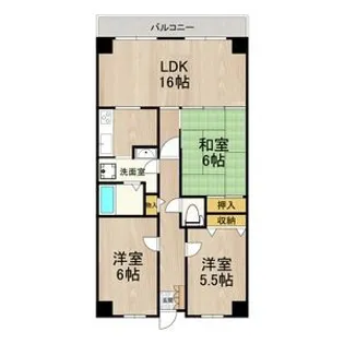 PHOENIX COURT 交野I【6階】の間取り