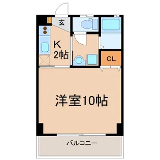 ハピネス札元【3階】の間取り