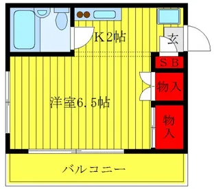 マンション米田【2階】の間取り