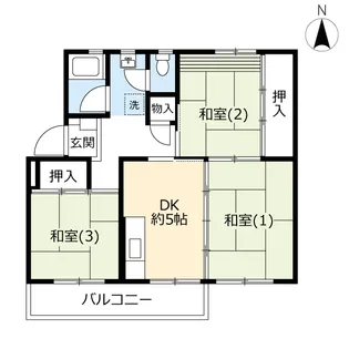 UR善行【5階】の間取り
