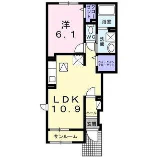 マリン II【1階】の間取り