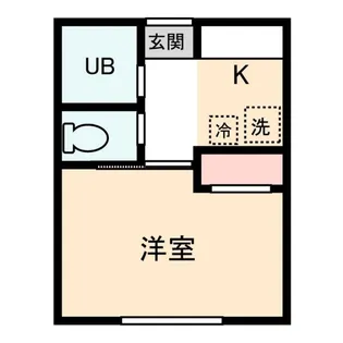 シティハイム シャトル【1階】の間取り