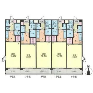 デリス相模が丘【5階】の間取り
