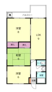 コーポ綿町【3階】の間取り
