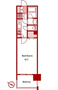ダイアパレス阪東橋Withユーカリ【2階】の間取り