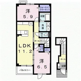 マーベラス【2階】の間取り