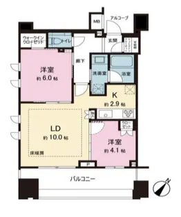 グランリビオ表参道【8階】の間取り