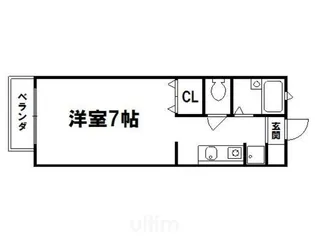 1Kの間取り画像