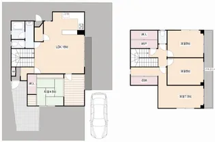 大阪府茨木市下穂積4【一戸建】の間取り