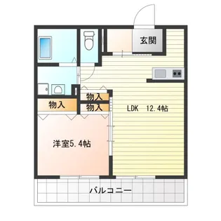 エルミタージュY【2階】の間取り