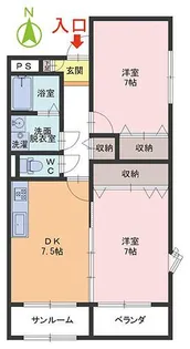 ポラリス【1階】の間取り