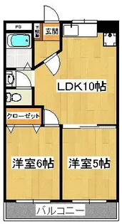 グリーンビル東中山第1【2階】の間取り