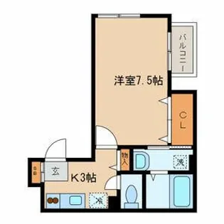 メゾンボヌール東が丘【2階】の間取り