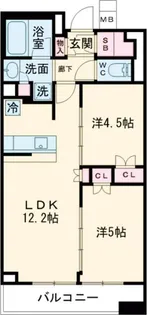 Brillia Tower八王子【8階】の間取り