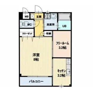 プランドール【2階】の間取り