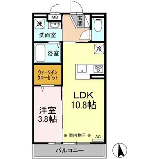 Dーroom姉体【3階】の間取り