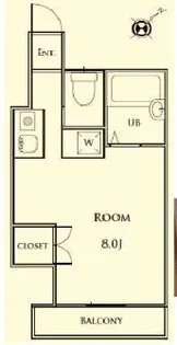 エバグリーン浜田山【2階】の間取り