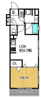 東京都江東区亀戸3【マンション】の間取り