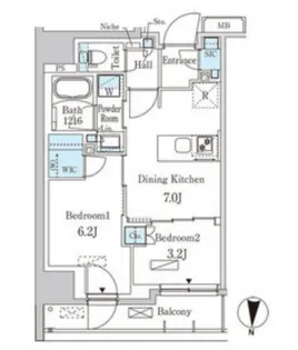 パークアクシス両国スクエア【9階】の間取り