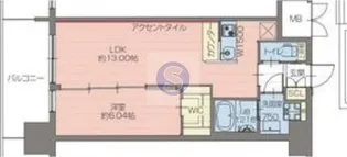 プレジオ梅田【2階】の間取り