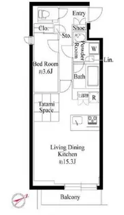 ラヴィエール千駄ヶ谷プレミアムレジデンス【4階】の間取り