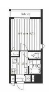 東京都渋谷区幡ヶ谷1【マンション】の間取り