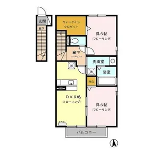 センターヒルズ 弐番館【2階】の間取り